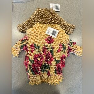 Pineapple apparel popcorn Y2K style short sleeve top NWT OS